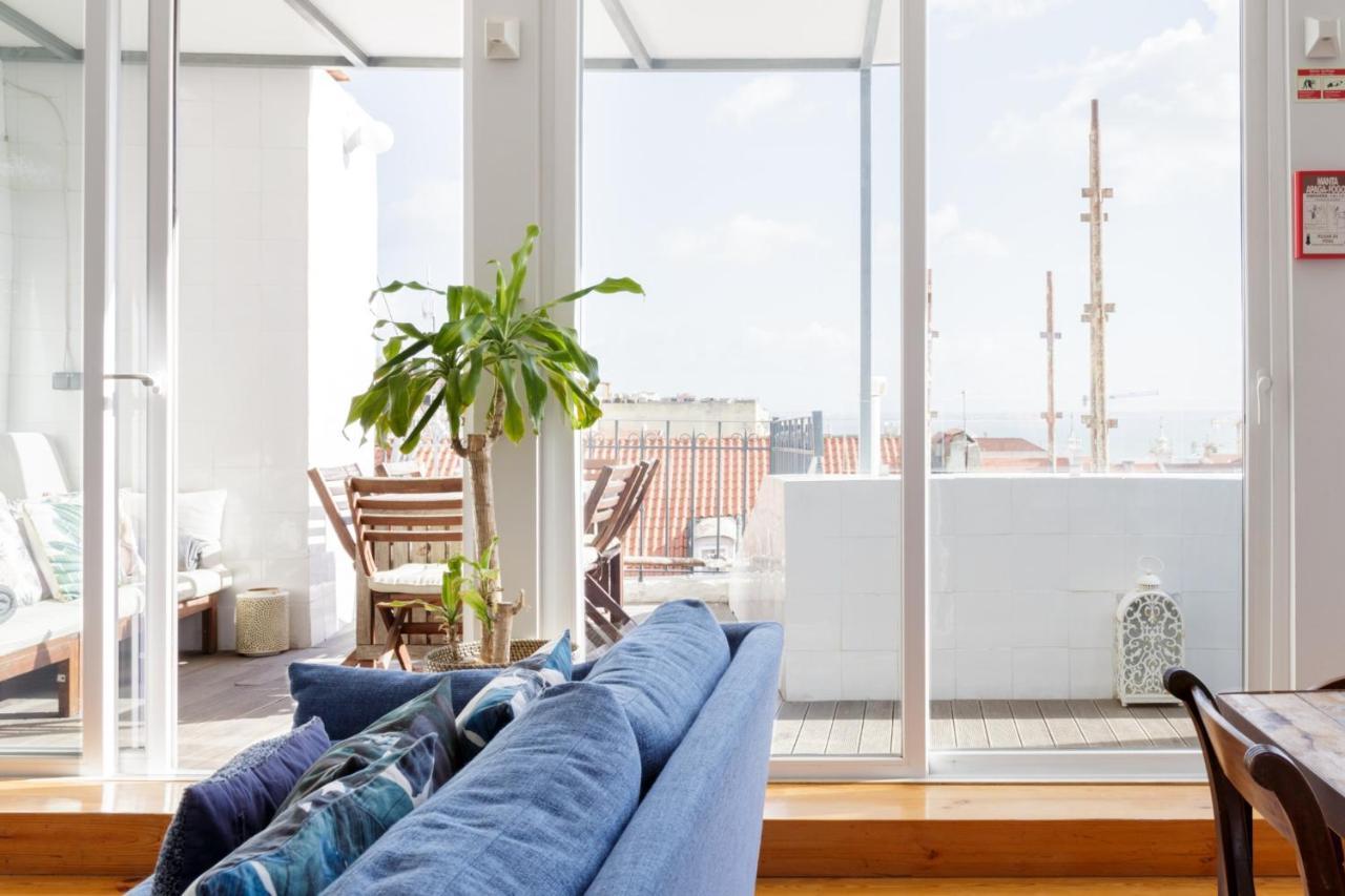 Amazing Rooftop Terrace With River And Historic City View 4 Bedrooms 4 Bathrooms Ac 19Th Century Building Chiado Лісабон Екстер'єр фото