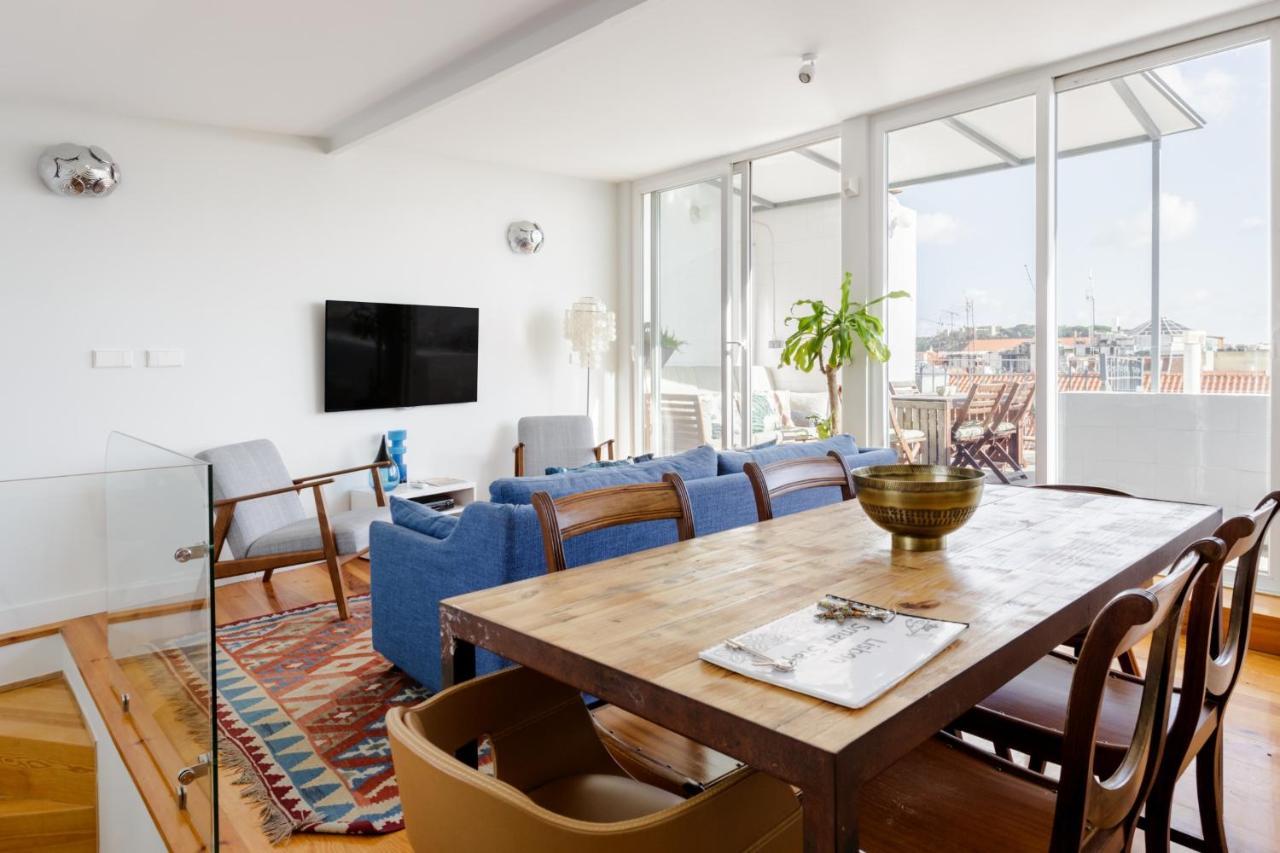 Amazing Rooftop Terrace With River And Historic City View 4 Bedrooms 4 Bathrooms Ac 19Th Century Building Chiado Лісабон Екстер'єр фото