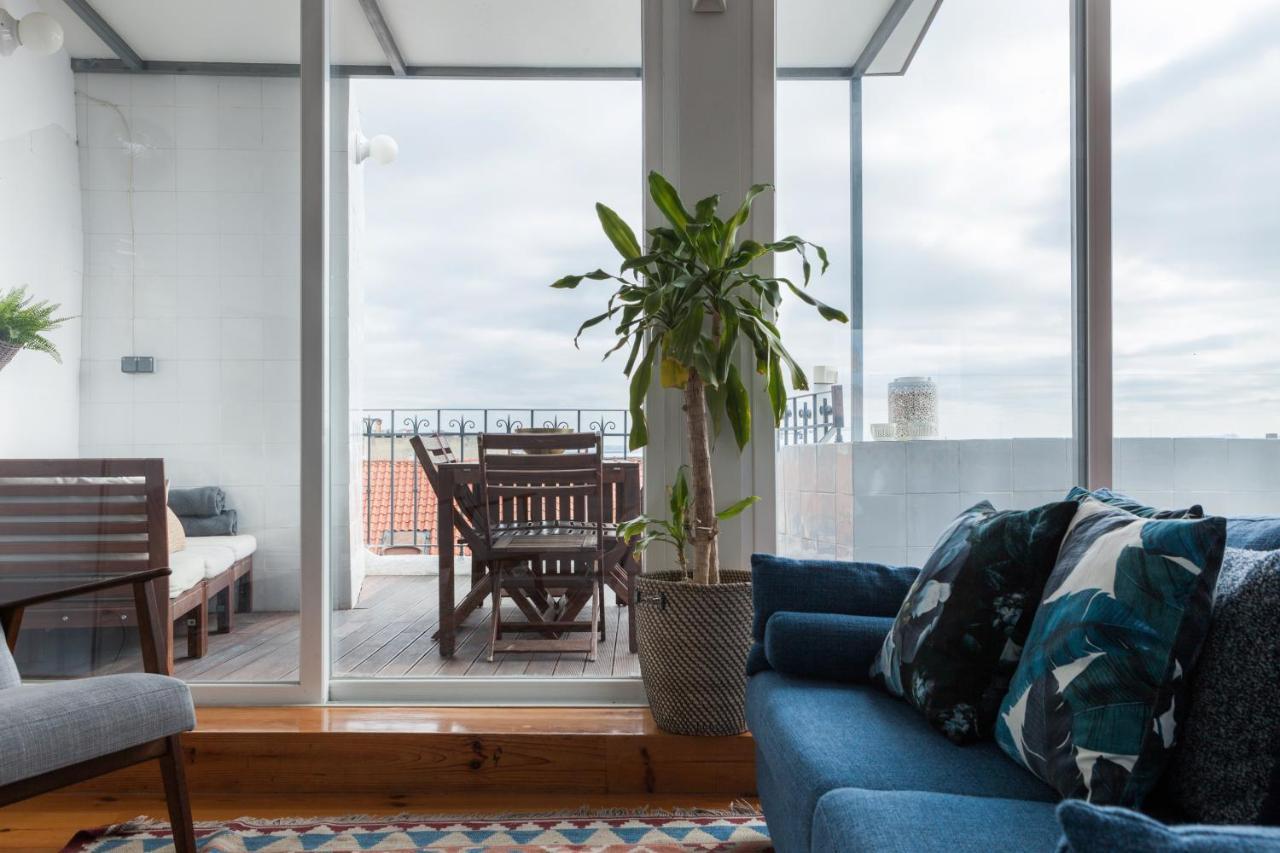 Amazing Rooftop Terrace With River And Historic City View 4 Bedrooms 4 Bathrooms Ac 19Th Century Building Chiado Лісабон Екстер'єр фото