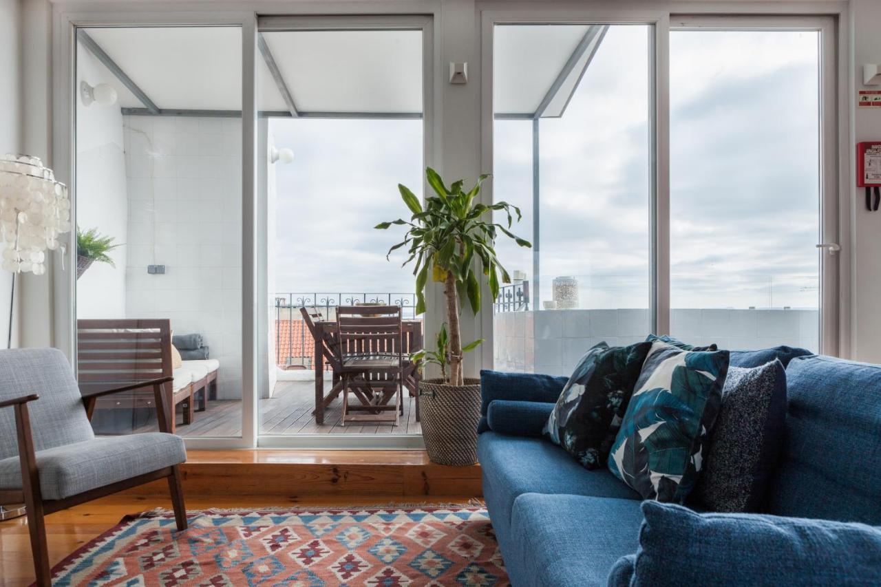 Amazing Rooftop Terrace With River And Historic City View 4 Bedrooms 4 Bathrooms Ac 19Th Century Building Chiado Лісабон Екстер'єр фото