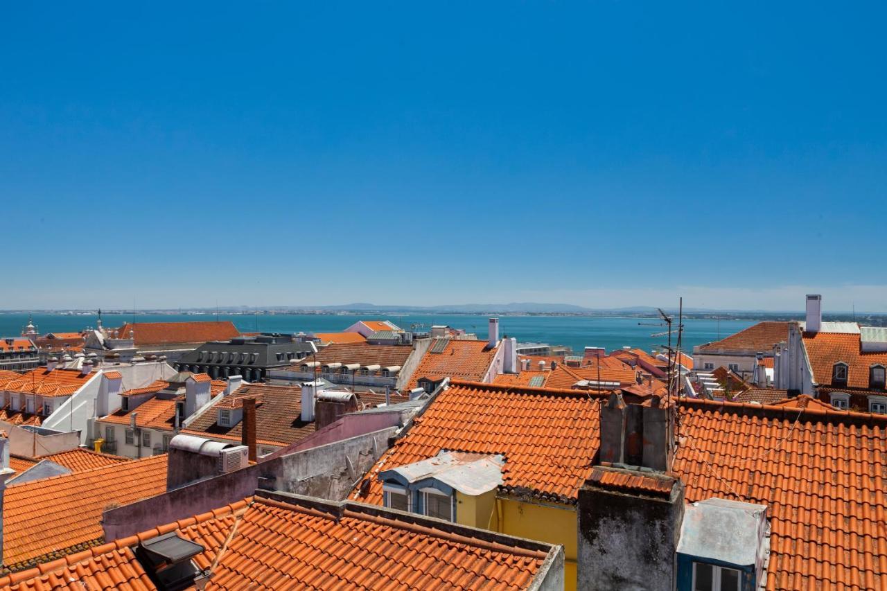 Amazing Rooftop Terrace With River And Historic City View 4 Bedrooms 4 Bathrooms Ac 19Th Century Building Chiado Лісабон Екстер'єр фото
